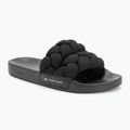Moteriškos šlepetės Tommy Jeans Braided Slide frozen black