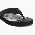 Vyriškos šlepetės per pirštą Tommy Jeans Elevated Beach Sandal black 7