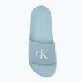 Moteriškos šlepetės Calvin Klein YW0YW01835 Slide Monogram Wn triple cloud blue 5