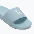 Moteriškos šlepetės Calvin Klein YW0YW01835 Slide Monogram Wn triple cloud blue 7