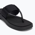 Moteriškos šlepetės per pirštą Calvin Klein YW0YW01717 Sq Low Wedge Sandal Rope triple black 7