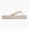 Moteriškos šlepetės per pirštą Calvin Klein YW0YW01723 Beach Sandal Flatform Ttxr Satin triple eggshell 2
