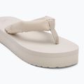 Moteriškos šlepetės per pirštą Calvin Klein YW0YW01723 Beach Sandal Flatform Ttxr Satin triple eggshell 7