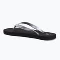 Moteriškos šlepetės per pirštą Calvin Klein YW0YW01719 Beach Sandal Monologo Tpu black/silver 2