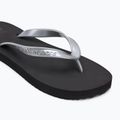 Moteriškos šlepetės per pirštą Calvin Klein YW0YW01719 Beach Sandal Monologo Tpu black/silver 7