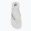 Moteriškos šlepetės per pirštą Calvin Klein YW0YW01830 Beach Sandal Flatform Tpu bright white/black 5