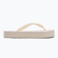 Moteriškos šlepetės per pirštą Calvin Klein YW0YW01830 Beach Sandal Flatform Tpu eggshell/bright white 2