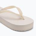 Moteriškos šlepetės per pirštą Calvin Klein YW0YW01830 Beach Sandal Flatform Tpu eggshell/bright white 7