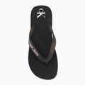 Moteriškos šlepetės per pirštą Calvin Klein YW0YW01830 Beach Sandal Flatform Tpu black/bright white 5