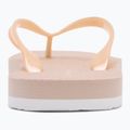 Moteriškos šlepetės per pirštą Calvin Klein YW0YW01720 Thong+ Tpu Metallic whisper pink/bright white 6