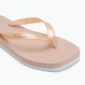 Moteriškos šlepetės per pirštą Calvin Klein YW0YW01720 Thong+ Tpu Metallic whisper pink/bright white 7