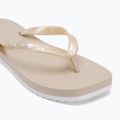 Moteriškos šlepetės per pirštą Calvin Klein YW0YW01720 Thong+ Tpu Metallic eggshell/bright white 7