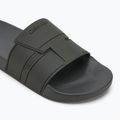 Vyriškos šlepetės Calvin Klein HM0HM01752 Pool Slide Double T dark olive 7