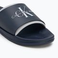 Vyriškos šlepetės Calvin Klein YM0YM00361 Slide Rubber Neoprene Monologo navy/oyster mushroom 7