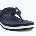 Moteriškos šlepetės per pirštą Tommy Hilfiger Crochet Mid Beach Sandal space blue 7