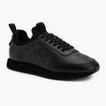 Vyriški batai Calvin Klein YM0YM01362 Retro Runner Sock Laceup Leather triple black