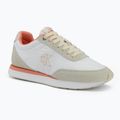Moteriški batai Calvin Klein YW0YW01990 Retro Runner Lace Up Nylon Mg brilliant white/light cashew/pink