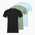Vyriški marškinėliai Calvin Klein LV00NB4185 Crew Neck 3 pcs. black in sea spray emb/sea spray in