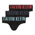 Vyriškos trumpikės Calvin Klein 000NB3610A Hip Brief 3 pairs black w/ombre blue logo/black w/c