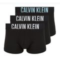 Vyriškos trumpikės Calvin Klein 000NB3608A Trunk 3 pairs black with harbor mist logo/ black with