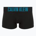 Vyriškos trumpikės Calvin Klein 000NB3608A Trunk 3 poros juodos su avižinių spalvos logotipu/juodos su age 3