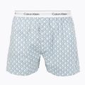 Trumpikės Calvin Klein LV00NM2831 Boxer Trad icon cotton emblem chalk/gulf blue