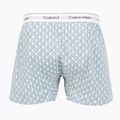 Trumpikės Calvin Klein LV00NM2831 Boxer Trad icon cotton emblem chalk/gulf blue 2