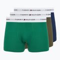 Vyriškos trumpikės Tommy Hilfiger Trunk 3 pairs army green/prp nvy/nov grn