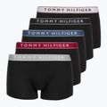 Bokseriai Tommy Hilfiger Trunk WB 5 pairs pale pink/antique silver/ruby jewel/aegean sea/black