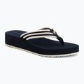 Moteriškos šlepetės per pirštą Tommy Hilfiger Stripe Summer space blue