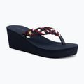 Moteriškos šlepetės per pirštą Tommy Hilfiger Wedge Braided Summer Sandal rwb
