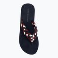 Moteriškos šlepetės per pirštą Tommy Hilfiger Wedge Braided Summer Sandal rwb 5