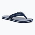 Moteriškos šlepetės per pirštą Tommy Hilfiger Ithaca Stripe Summer preppy navy