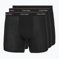 Trumpikės Calvin Klein LV00NB4394 Brief 3 pairs black w/heavenly iris logo/black w
