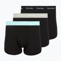 Vyriškos trumpikės Calvin Klein 0000U2662G Trunk 3 pairs black in plume wb/black in misty sag