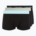 Vyriškos trumpikės Calvin Klein 0000U2664G Low Rise Trunk 3 pairs black in plume wb/ black in misty sag