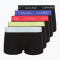 Trumpikės Calvin Klein LV00NB4412 Low Rise Trunk 5 pairs black in green bloom wb/black in dazzlin