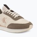 Moteriški batai Calvin Klein YW0YW02060 Retro Runner Sock Laceup Mix Mat turtledove/spanish villa/bordeaux 7