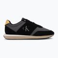 Vyriški batai Calvin Klein HM0HM02212 Retro Runner Bans Leather Suede black/iron gate/amber gold 2