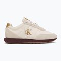 Vyriški batai Calvin Klein YM0YM01361 Retro Runner Ess Mix Mat white swan/tofu/amber gold 2
