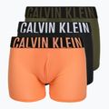 Vyriškos trumpikės Calvin Klein LV00NB4665 Boxer Brief black/olive night/orange frosting