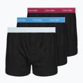 Vyriškos trumpikės Calvin Klein LV00NB4267 Boxer Slim black bodies w/ poseidon blue/plein