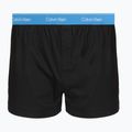 Vyriškos trumpikės Calvin Klein LV00NB4267 Boxer Slim black bodies w/ poseidon blue/plein 3