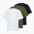 Vyriški marškinėliai Calvin Klein LV00NB4185 Crew Neck black w/ white emb/white w/ black e
