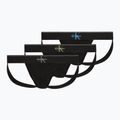 Vyriškos kelnaitės Calvin Klein LV00NB4644 Jock Strap black bodies w/ granite gray/poseid