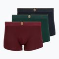 Vyriškos trumpikės Tommy Hilfiger Trunk 3 pack navy blue/nocturnal green/burgundy
