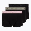 Vyriškos trumpikės Tommy Hilfiger Trunk WB 3 pack utility sage/black/bonita pink