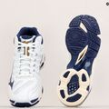 Vyriški tinklinio bateliai Mizuno Wave Voltage Mid white / blue ribbon / mp gold 10