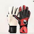 Uhlsport Powerline Supersoft Hn vartininko pirštinės juoda/raudona/balta 4