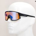 Bliz Vision Nano Optics Nordic Light S2 matiniai juodi/šviesiai koraliniai/oranžiniai mėlyni kelių dviračių akiniai 11